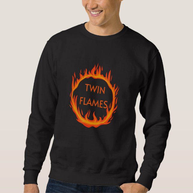 Moletom Twin Flames Fire Circle Design (Frente)