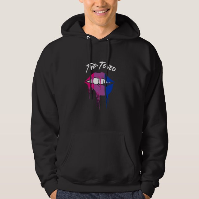 Moletom Two Toned Bisexual LGBTQ Bi Pride Sayings Asexual (Frente)