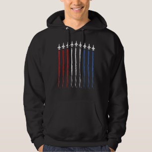 Moletom U.A., American Flag Fighter Jet Con Trail 4 De Jul