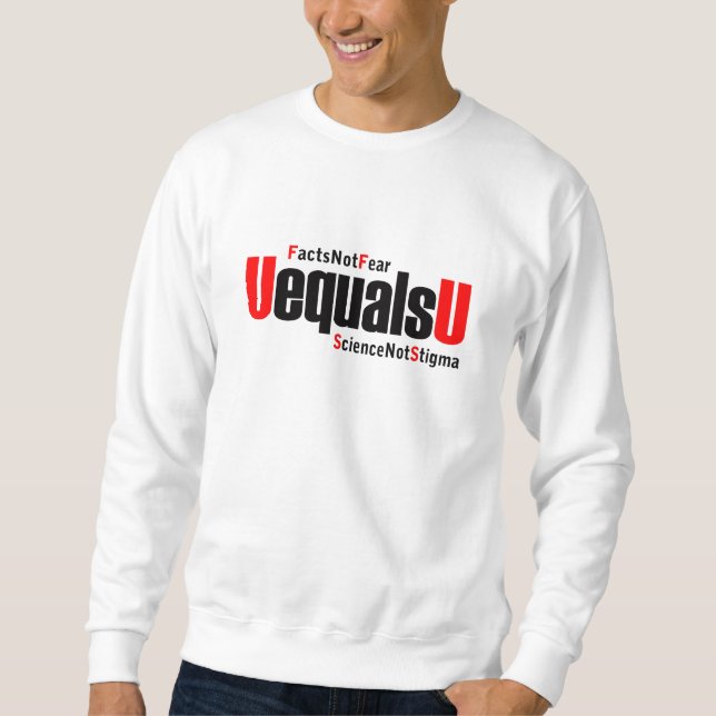 Moletom U é igual a U - HIV indetectável - Ciência não Est (Frente)
