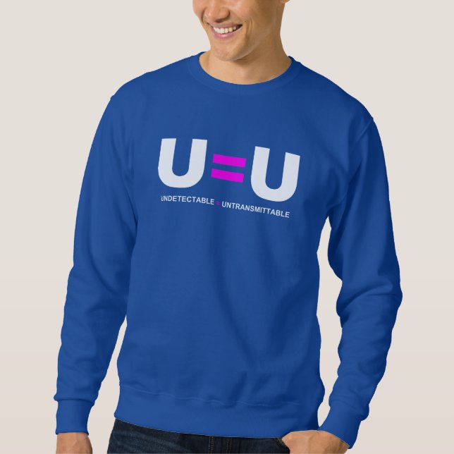 Moletom U=U O HIV Indetectável Igual a Intransmissível (Frente)
