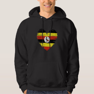Moletom Uganda Heart Ugandan Flag Pride Uganda