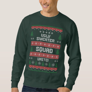 MOLETOM UGLY CHRISTMAS SWEATER UGLY SWEATER SQUAD UNITE