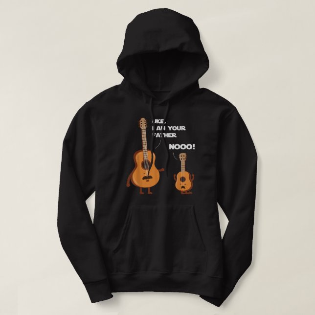 Moletom Uke Eu Sou Seu Pai, Música Divertida de Ukulele e  (Frente do Design)