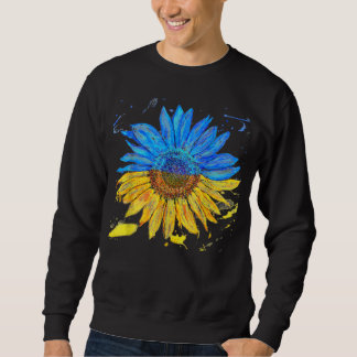 Moletom Ukraine Flag Sunflower Vintage Ukrainian Sup