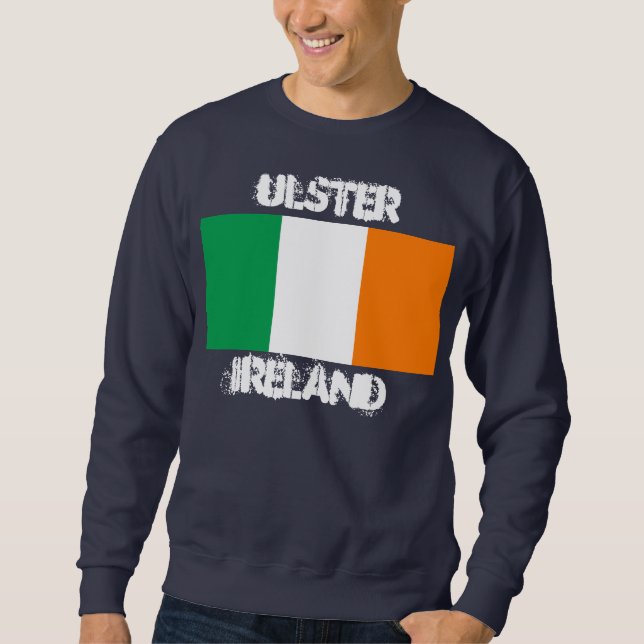 Moletom Ulster, Irlanda com bandeira irlandesa (Frente)