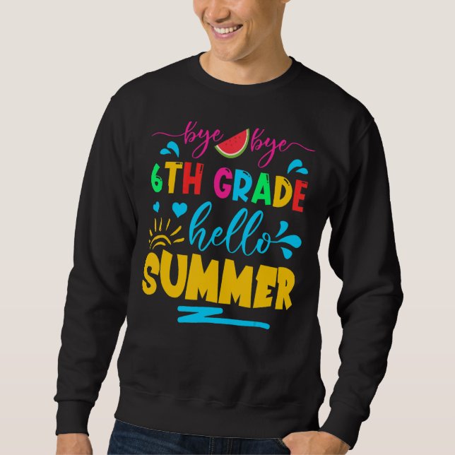 Moletom Último Dia Da Escola Tchau 6, Verão (Frente)