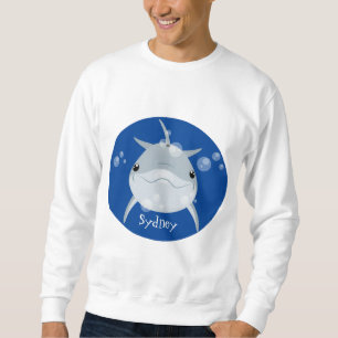 Moletom Um bonito e feliz desenho animado de golfinho kawa