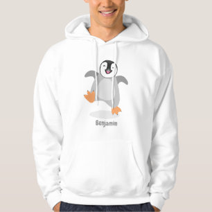 Moletom Um desenho animado de pintinho de pinguim feliz e