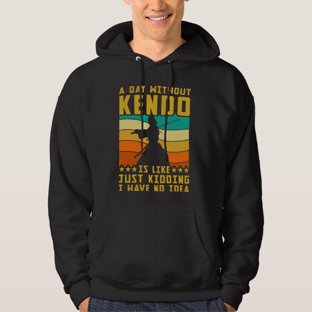 Moletom Um dia sem Kendo é como brincar... Não tenho. (Frente)