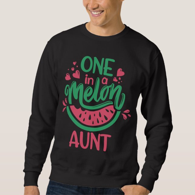 Moletom Um Em Um Tema De Melão Fruta De Verão (Frente)