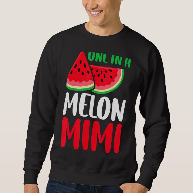 Moletom Um Em Uma Família Melon Mimi Watermelon (Frente)