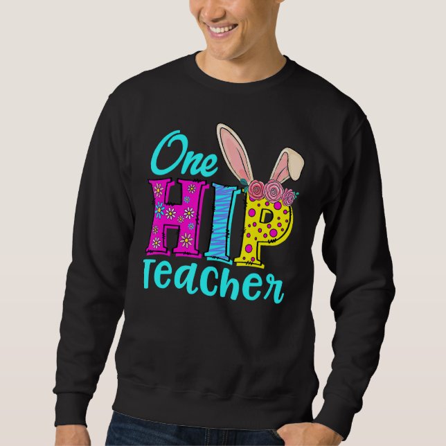 Moletom Um Felz pascoa de Professores de Hip Bunny 5 (Frente)