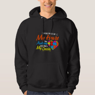 Moletom Um Grande Pedaço Do Meu Coração Tem Autismo