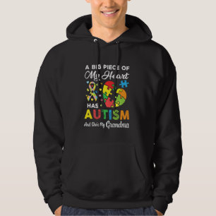 Moletom Um Grande Pedaço Do Meu Coração Tem Autismo E Ela 