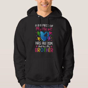 Moletom Um grande pedaço do meu coração tem autismo e ele 