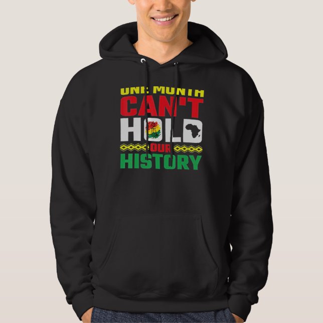 Moletom Um mês não pode manter nossa história Roupa africa (Frente)
