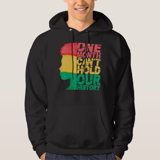Moletom Um mês não pode manter nossa história Roupa africa (Frente)