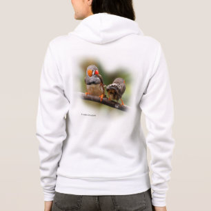 Moletom Um Par Cheiroso de Zebra Finches