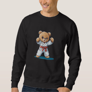 Moletom Um Urso de Teddy que Conhece Karate se move para u
