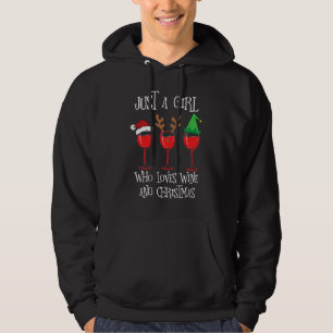 Moletom Um Xma Engraçado Para Uma Menina Que Ama Vinho E C