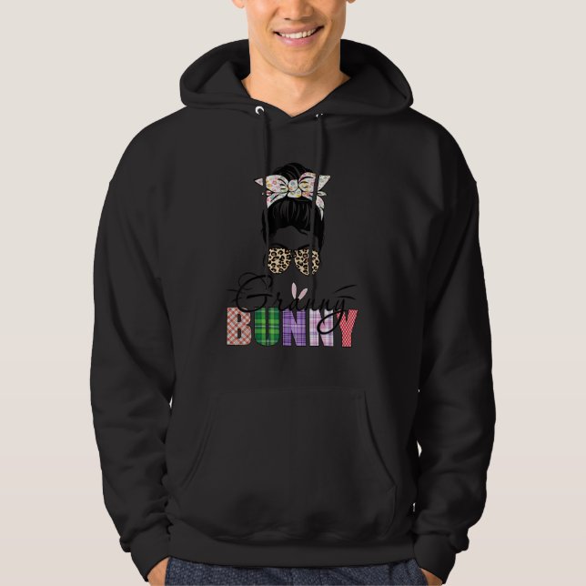 Moletom Uma avó incrível Bunny Mensageiro Leopard Feliz Ea (Frente)