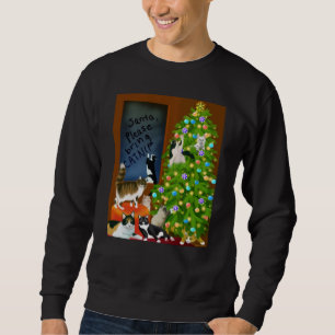 Moletom Uma camisola do Natal do gato do gatinho