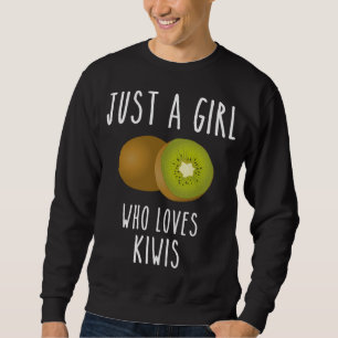 Moletom Uma garota que ama kiwi fruta kiwi fruta de verão 