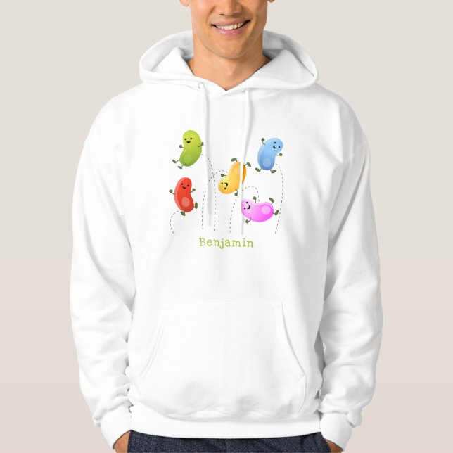 Moletom Uma ilustração de cartoon de boas-vindas felizes (Frente)