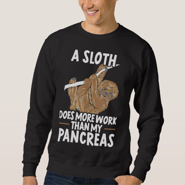 Moletom Uma Lama Funciona Mais Do Que Minha Diabetes Pâncr (Frente)