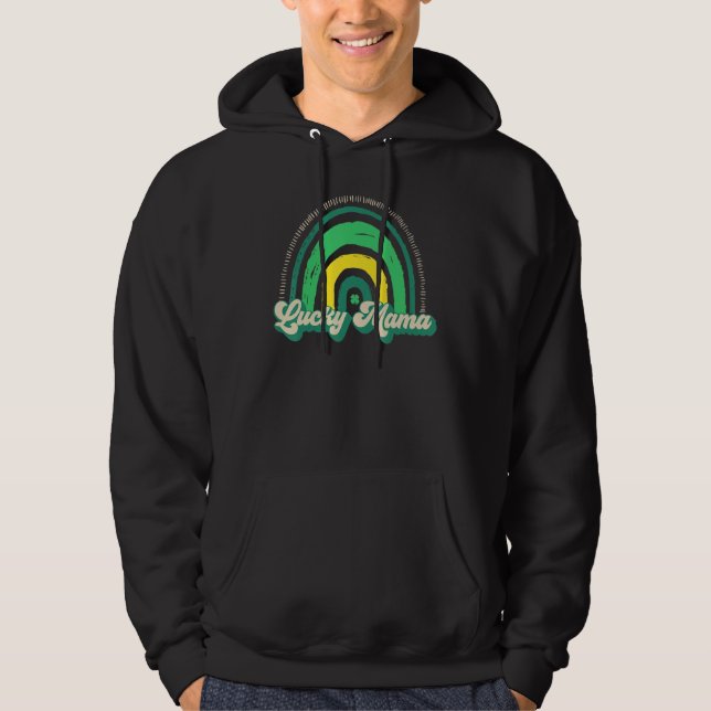Moletom Uma Mamãe Sortuda Para Mãe De Recém-Nascido St Pat (Frente)