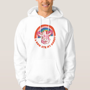Moletom Uma vaca comeu meu doce slogan
