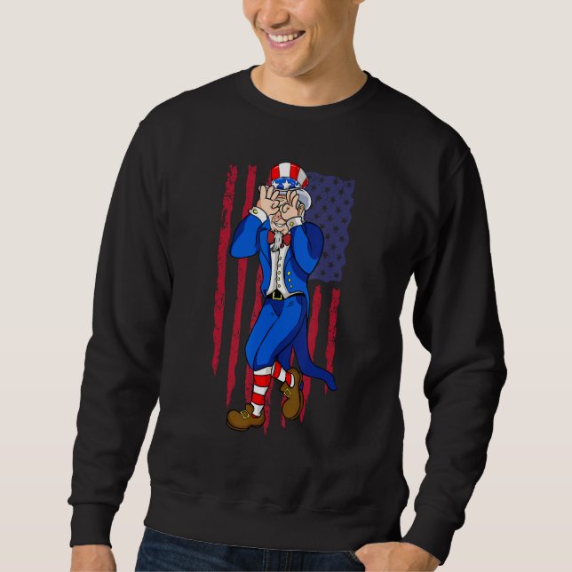 Moletom Uncle Sam Dance 4th of July Independence Day (Frente)