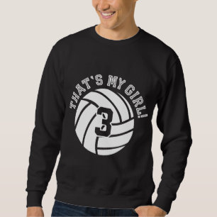 Moletom Única que é minha garota 3 jogadora de voleibol mã