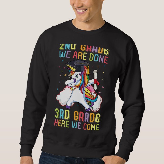 Moletom Unicorn Dabbing segundo Grade (Frente)