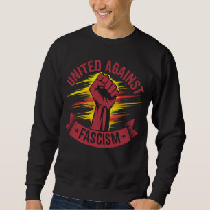 Moletom Unida contra fascista sem antifascista Pasaran