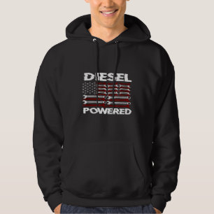 Moletom Unidade mecânica movida a diesel com bandeira amer