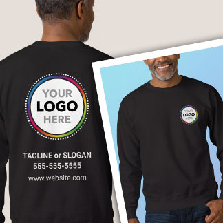 Moletom Uniforme de Funcionário com Logotipo e Informações