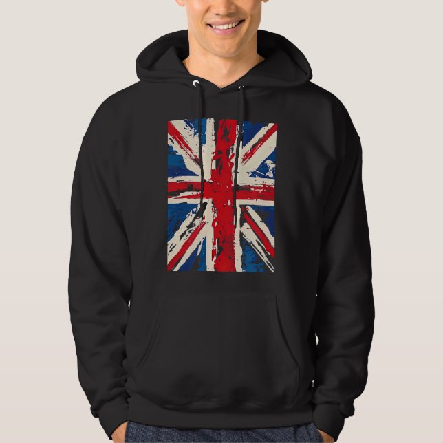 Moletom Union Jack British England United Kingdom Brushed  (Frente)