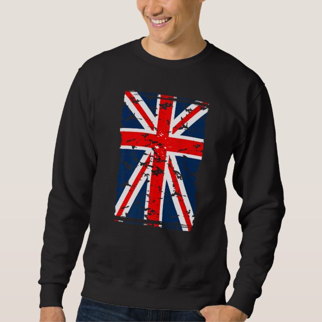 Moletom Union Jack Flag Uk Reino Unido Excelente Grã-Breta (Frente)