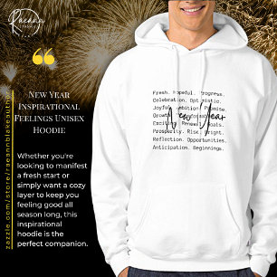 Moletom Unisex Sentimentos Inspiradores de Ano Nov