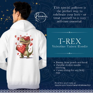 Moletom Unisex T-Rex do Dia dos Namorados