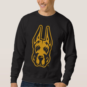 Moletom Universidade de Albany Great Dane Mascot Head