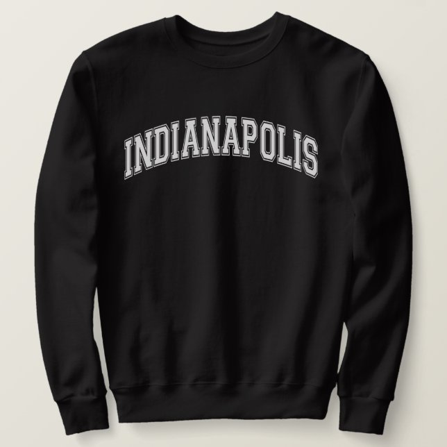 Moletom Universidade INDIANAPOLIS - Faculdade de Sweater E (Frente do Design)