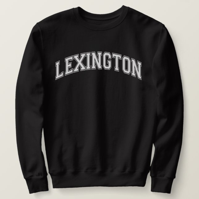 Moletom Universidade LEXINGTON, Faculdade de Sweater (Frente do Design)
