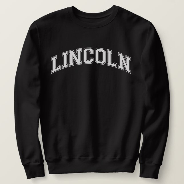 Moletom Universidade LINCOLN - Escola Americana de Sweater (Frente do Design)