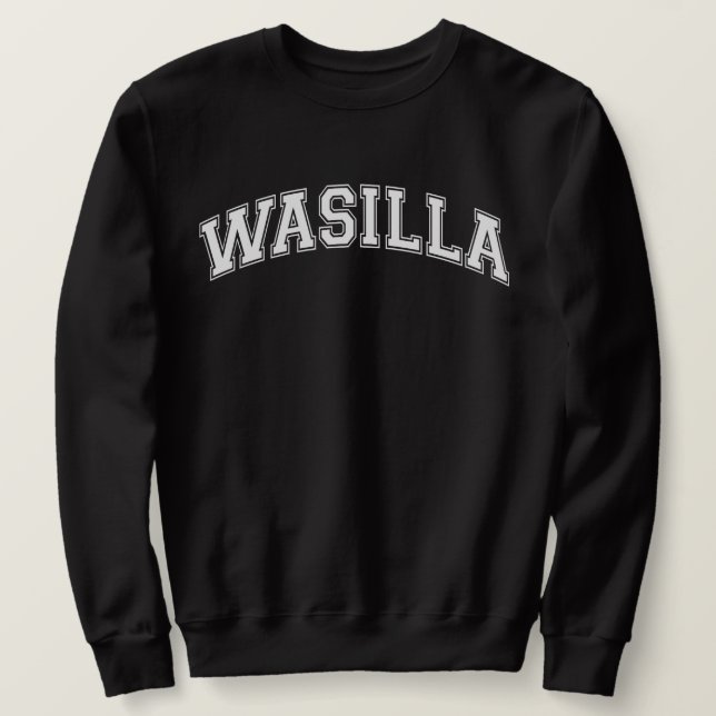 Moletom Universidade WASILLA - Faculdade de Sweater Style  (Frente do Design)