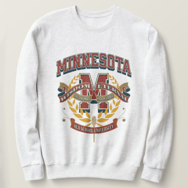 Moletom University of Minnesota state vintage  (Frente do Design)