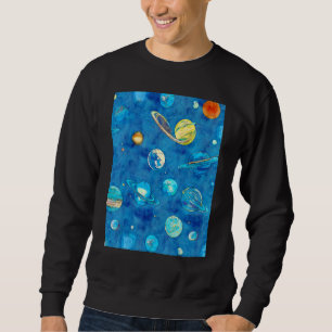 Moletom Universo de Planetas Espalhados pela Noite