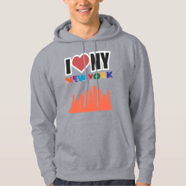 Moletom Urban Love NYC Skyline Graphic Hoodie